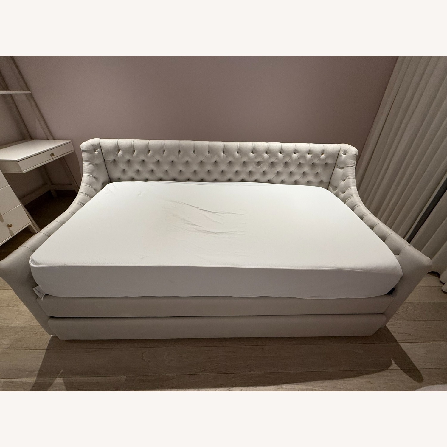 Restoration Hardware Devyn Tufted Daybed with Trundle - image-3