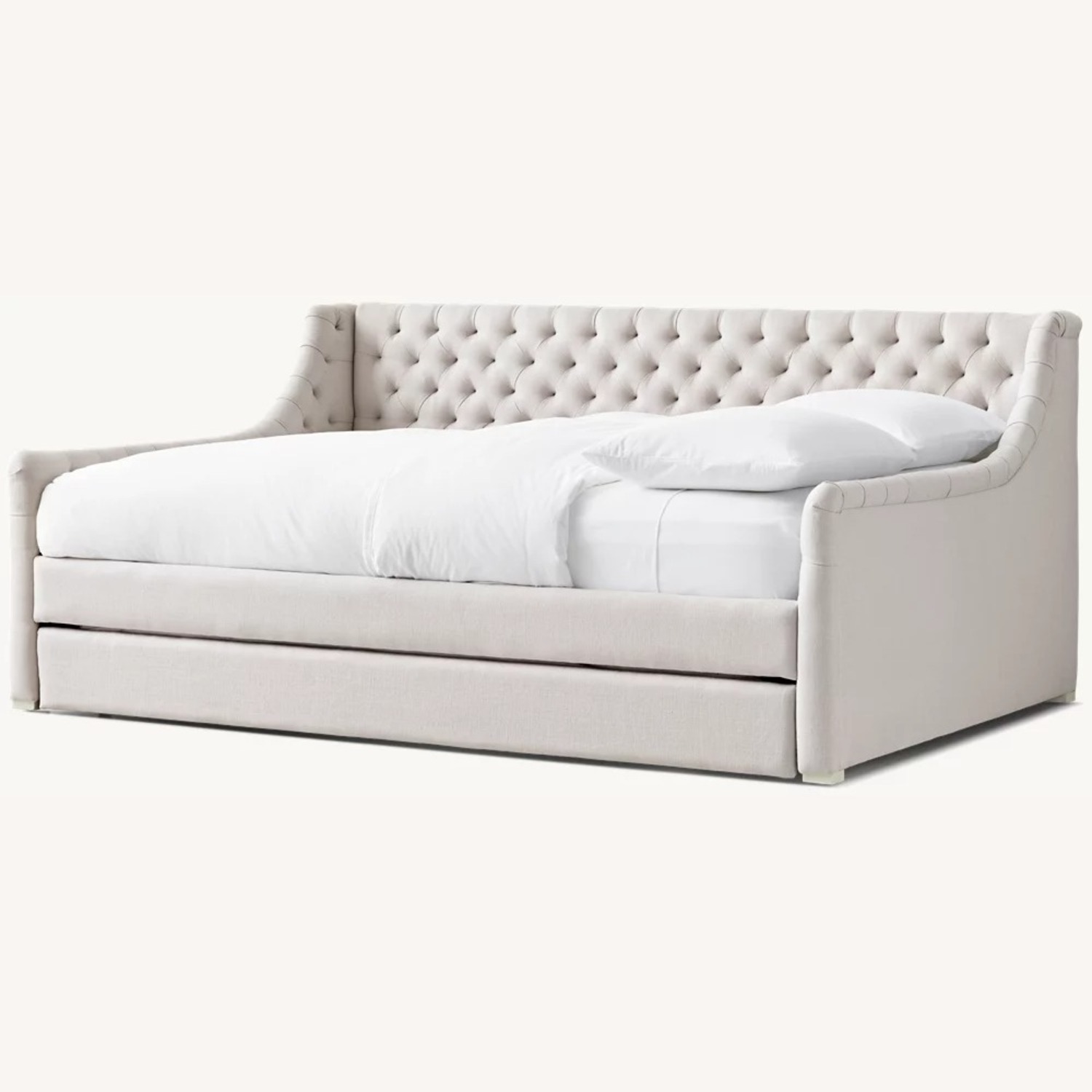 Restoration Hardware Devyn Tufted Daybed with Trundle - image-2
