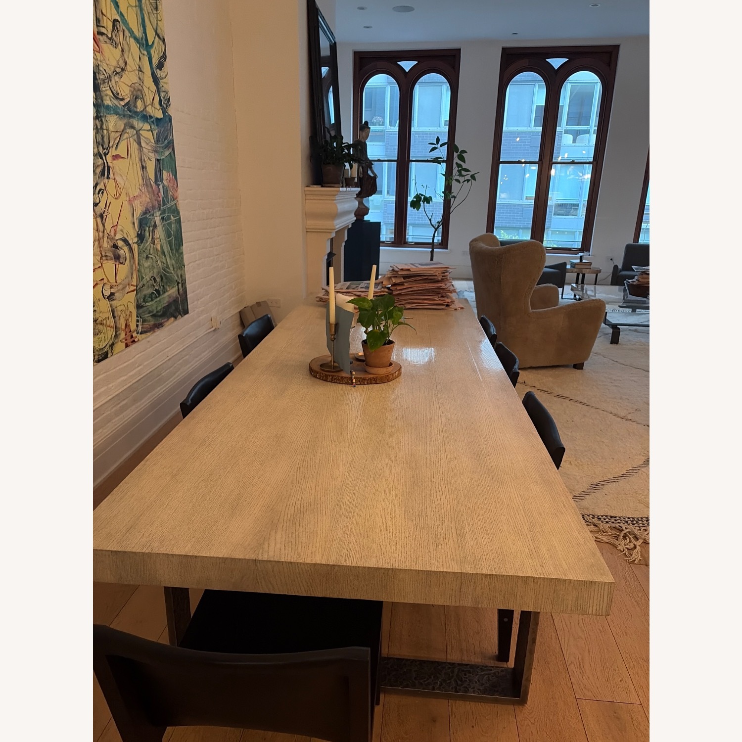 Holly Hunt White Wood Dining Set - image-2