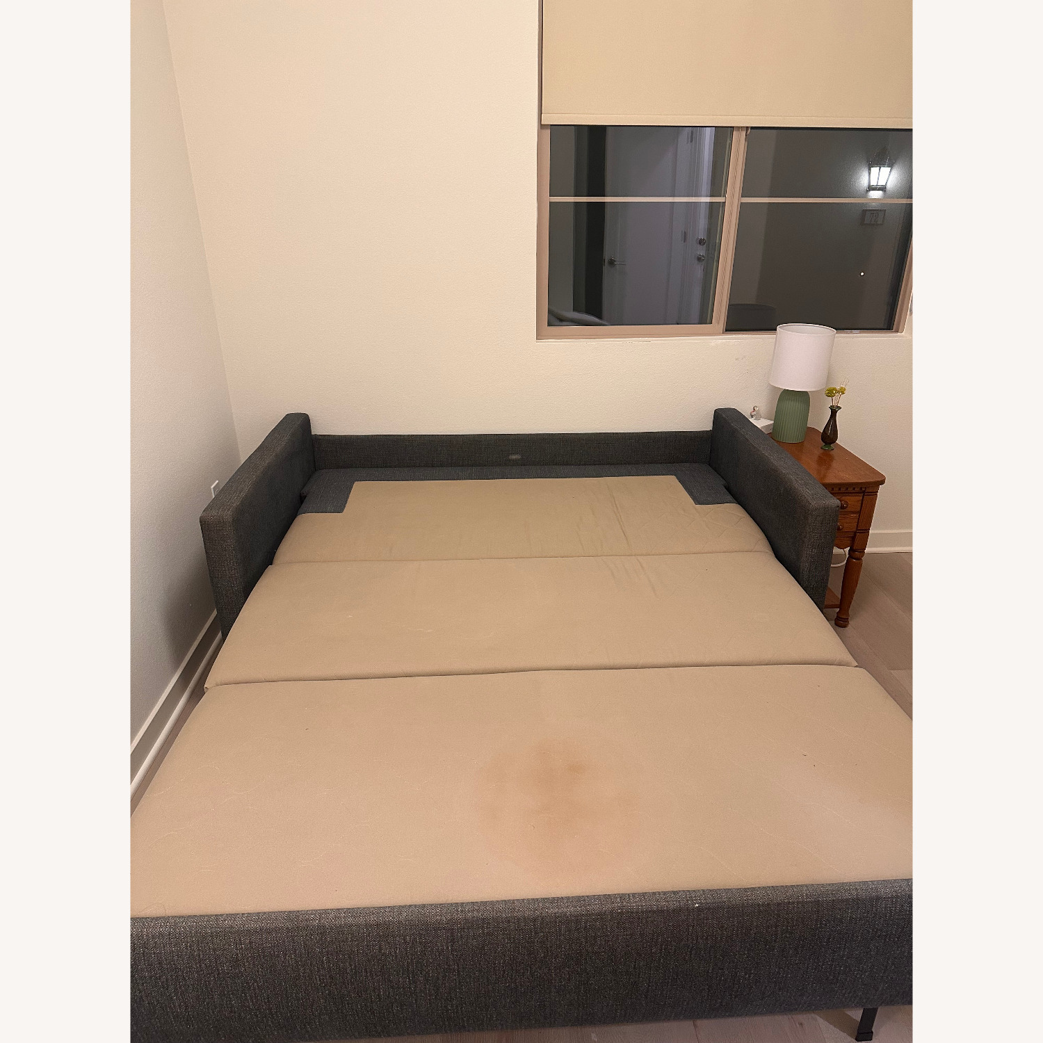 Room & Board Allston Blue Fabric Sleeper Sofa - image-4