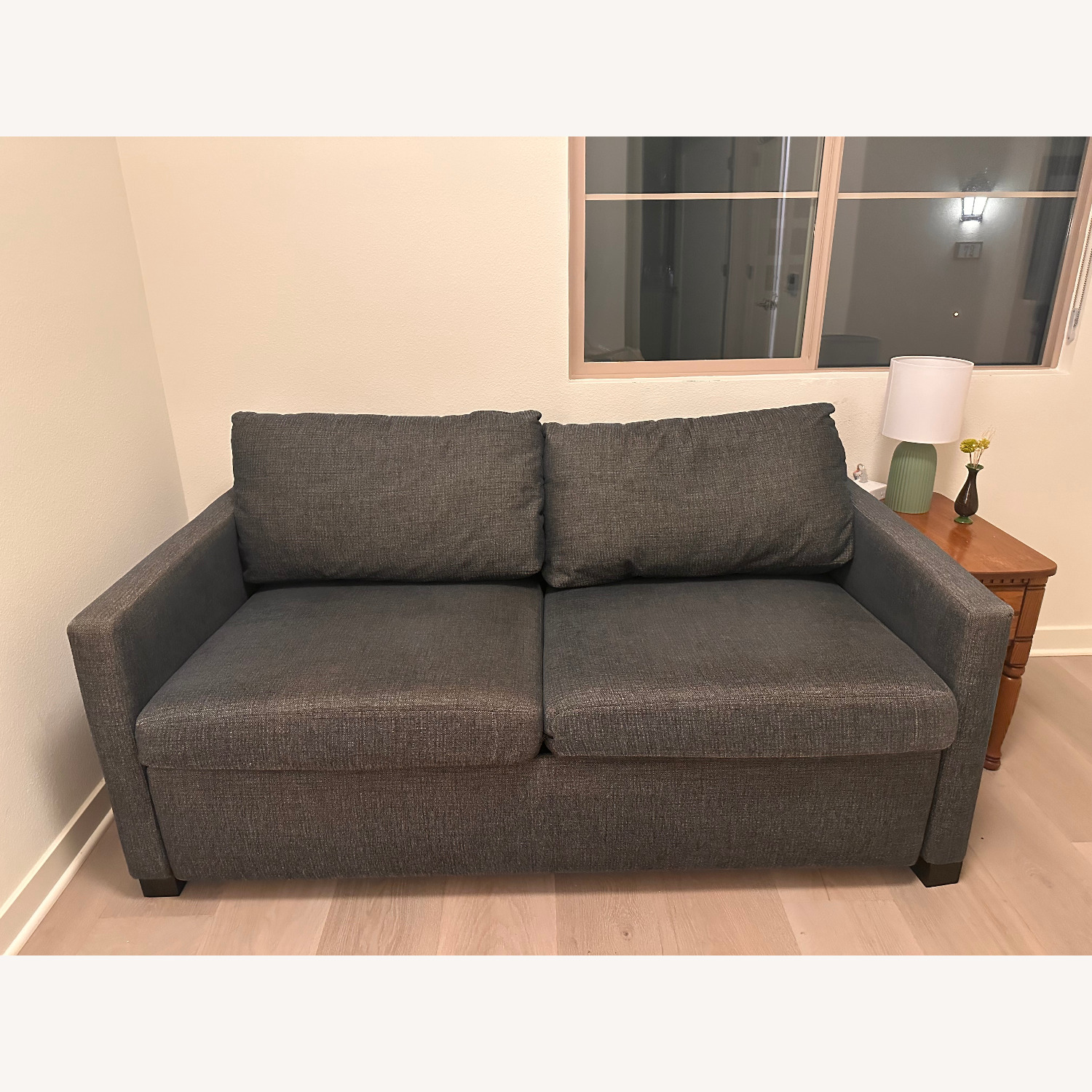 Room & Board Allston Blue Fabric Sleeper Sofa - image-1