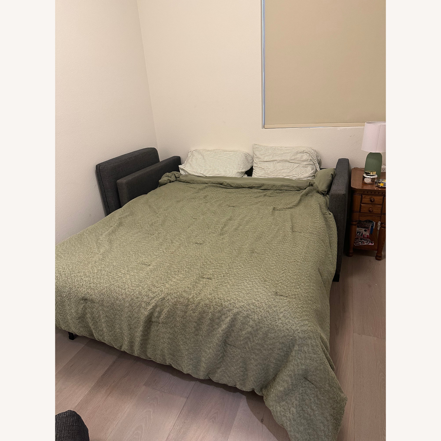 Room & Board Allston Blue Fabric Sleeper Sofa - image-2