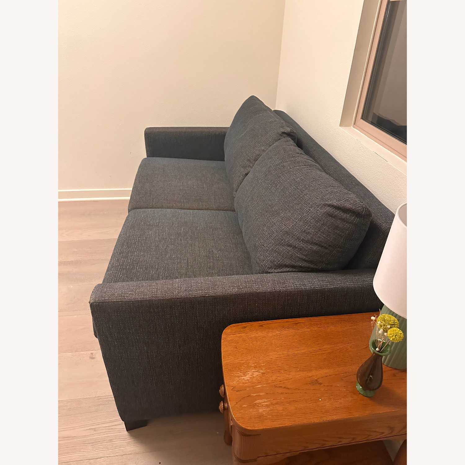 Room & Board Allston Blue Fabric Sleeper Sofa - image-3