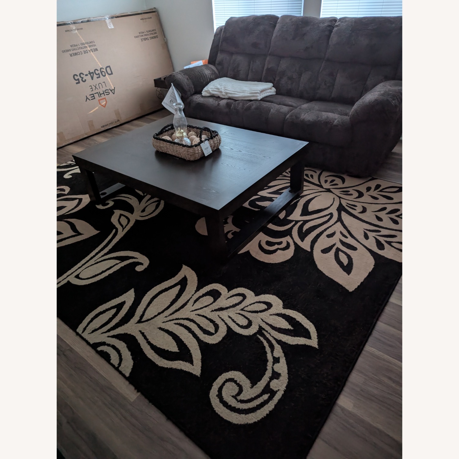 Dark Brown Area Rug 9' x 12' - image-2