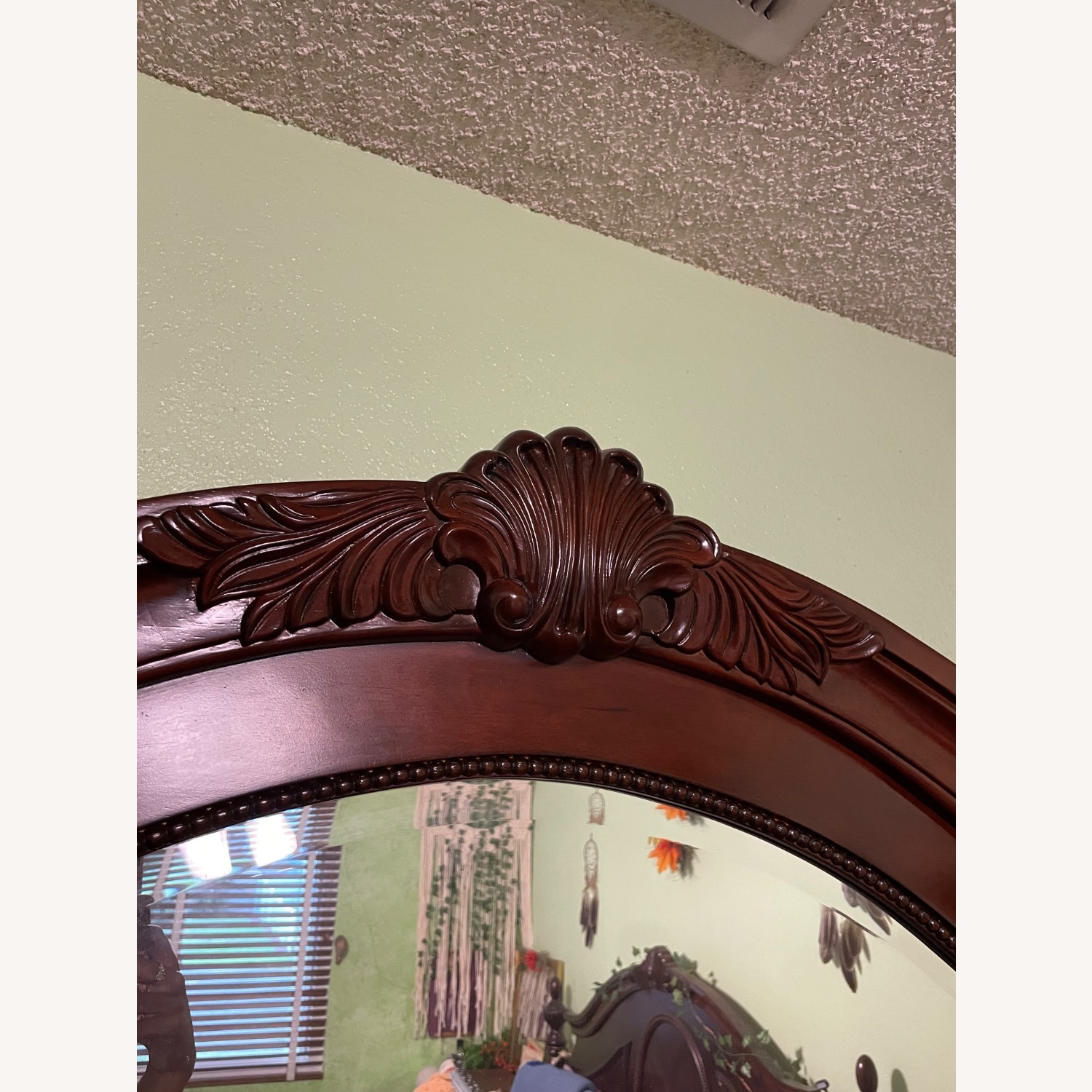 Dark Brown Cherry Wood Dresser - image-3