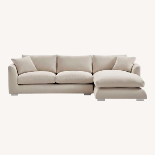 Used Feathers Sectional for sale on AptDeco