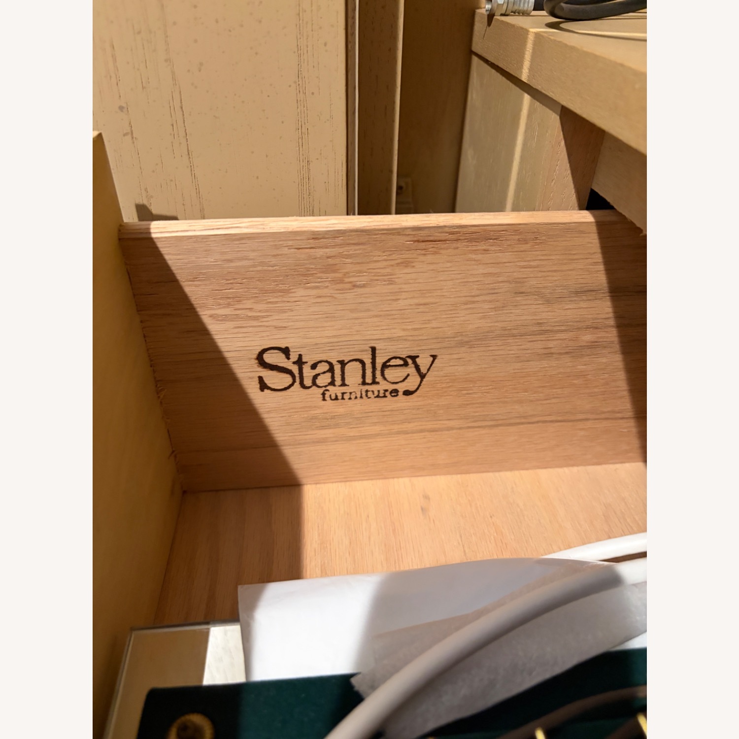 Stanley Furniture Light Brown Wood Armoire - image-4