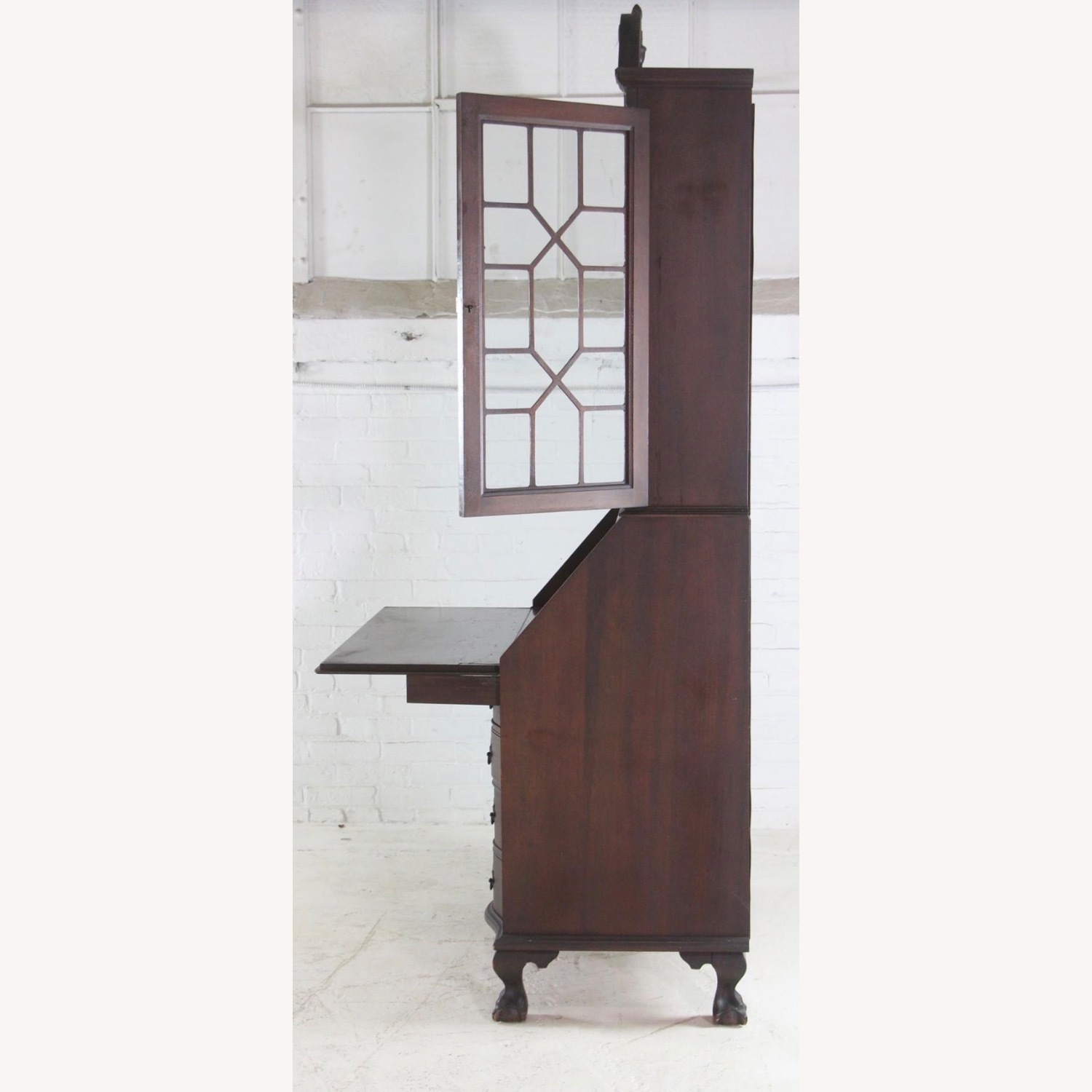 Antique Mahogany Secretary/Bookcase/Writing Desk - image-2