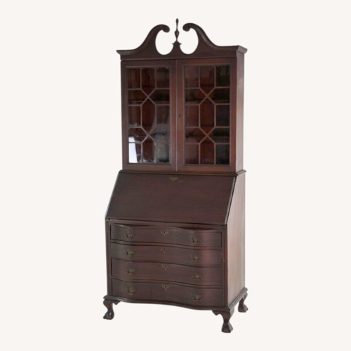 Used Antique Mahogany Secretary/Bookcase/Writing Desk for sale on AptDeco