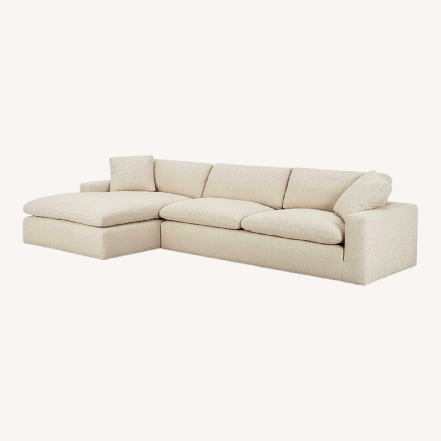 France and Son Benjamin 2-Piece LAF 106" Sectional - Thames Cream - image-0