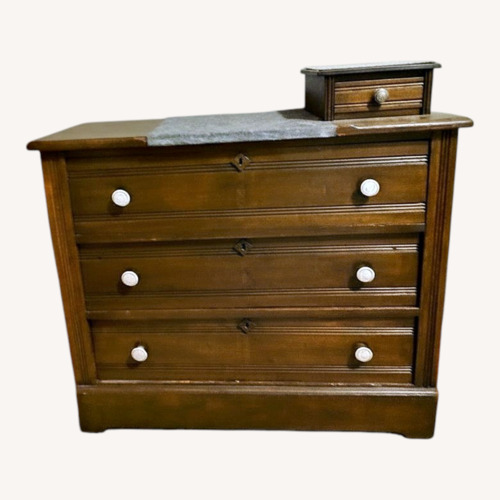 Used Dark Brown Wood Dresser for sale on AptDeco