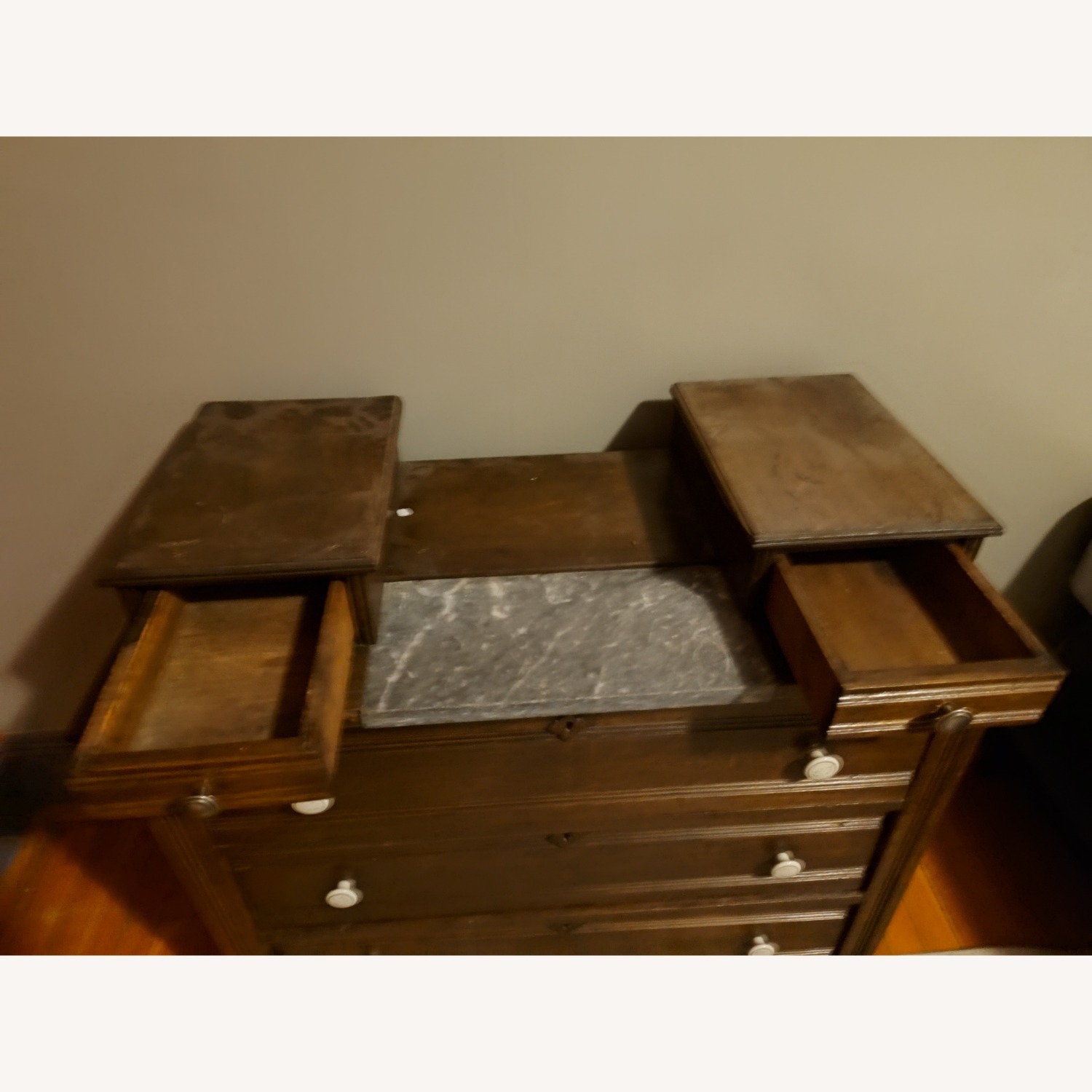 Dark Brown Wood Dresser - image-4