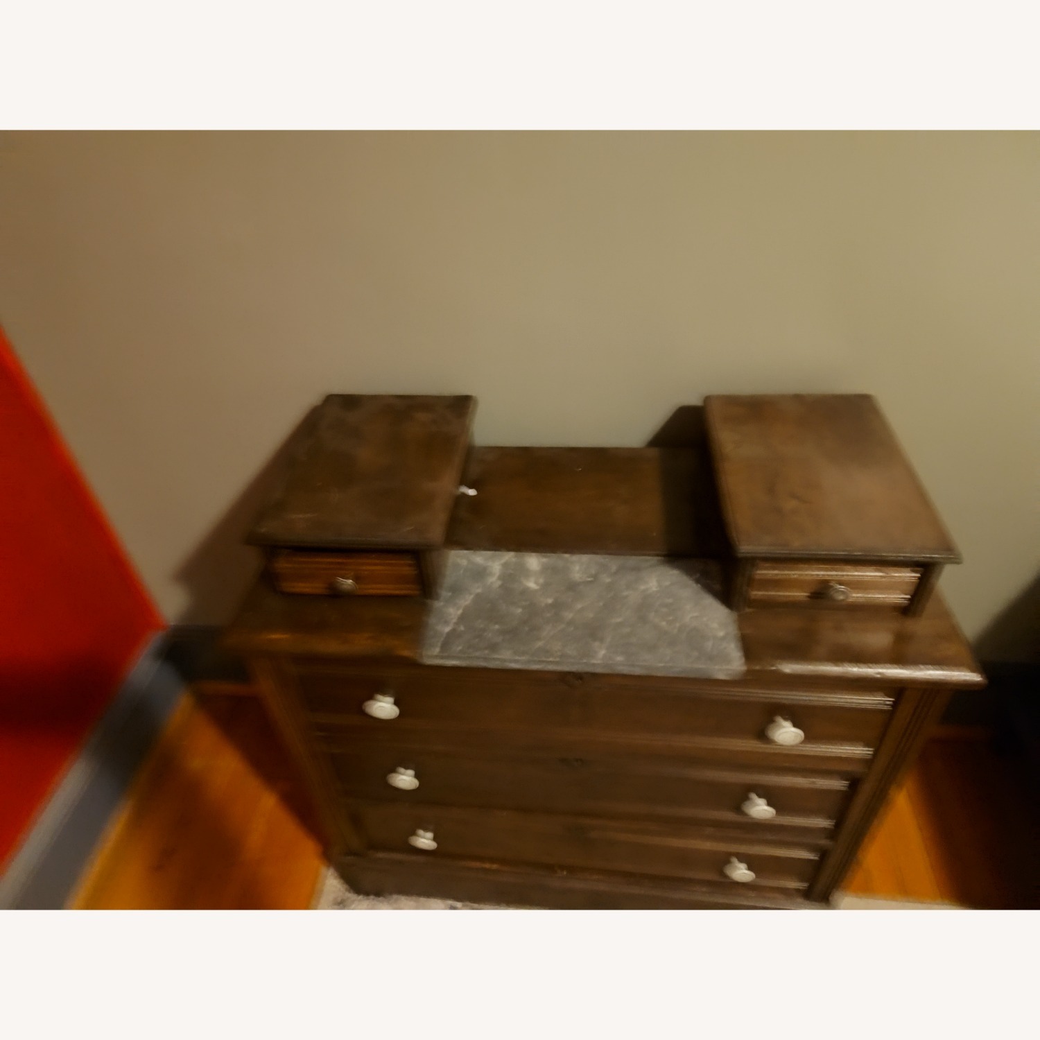 Dark Brown Wood Dresser - image-3