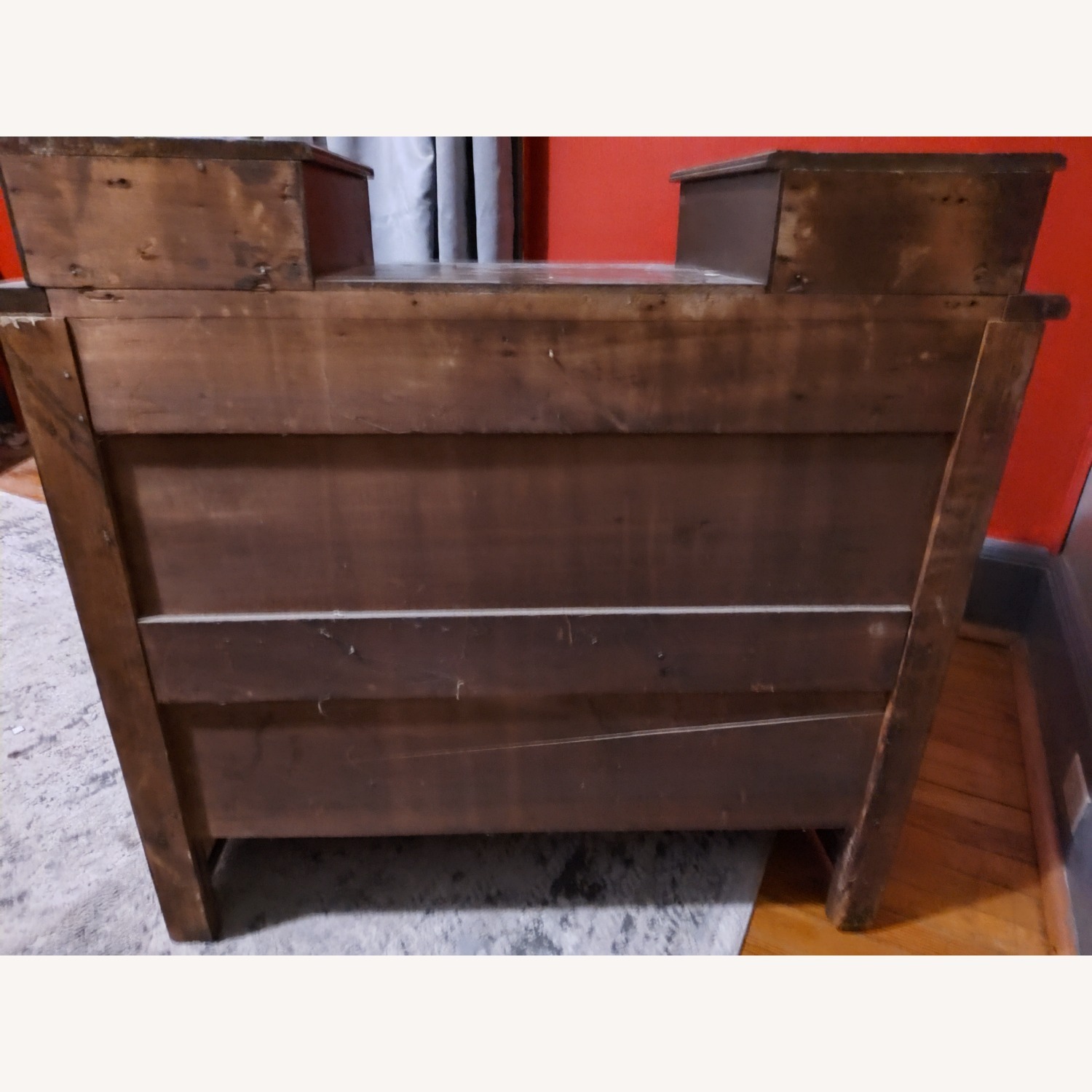 Dark Brown Wood Dresser - image-5