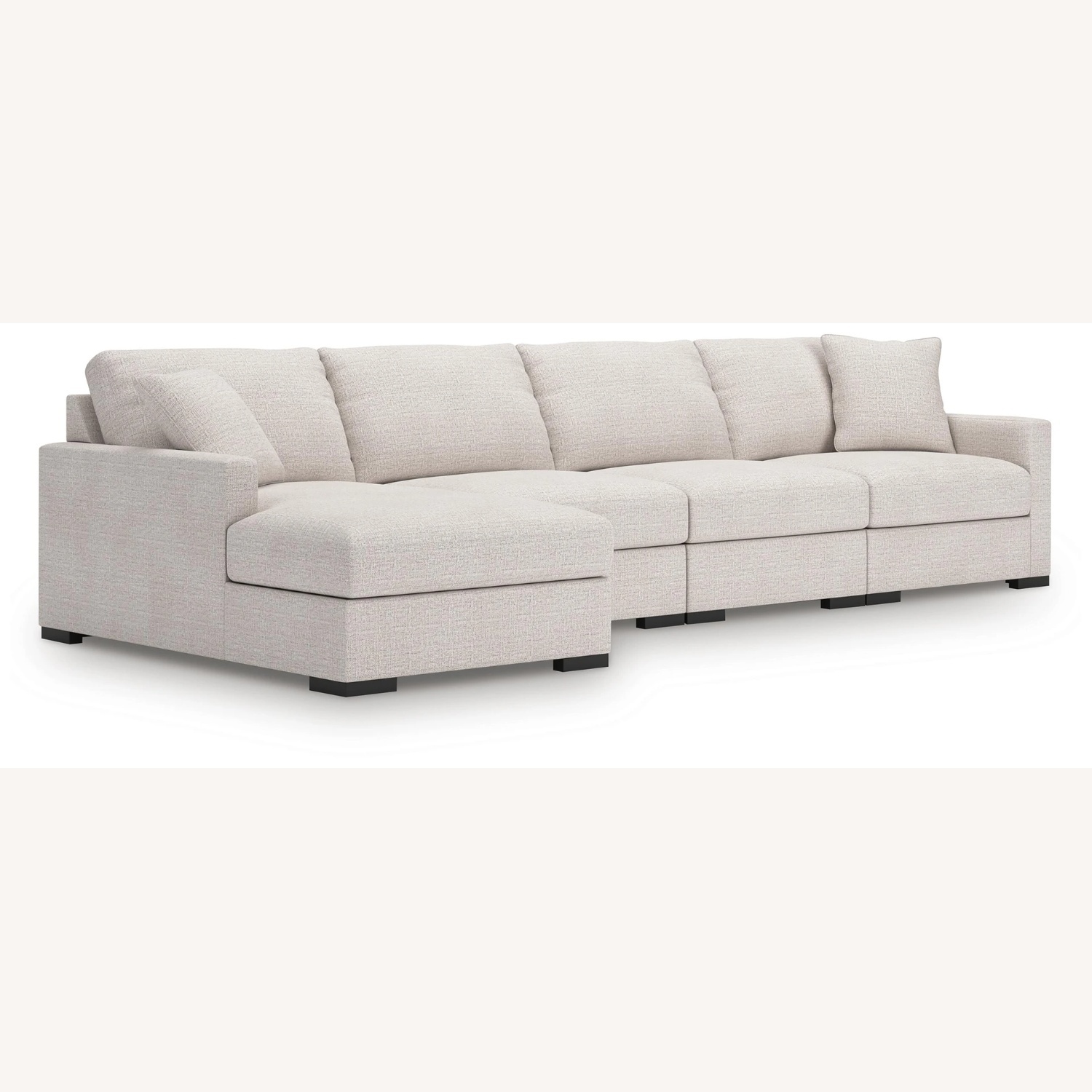 Ashley Furniture Omaha Fabric Sectional with Chaise - image-4