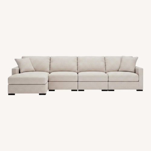 Used Ashley Furniture Omaha Fabric Sectional with Chaise for sale on AptDeco