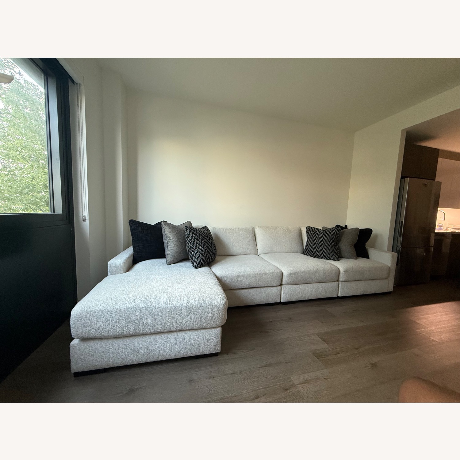 Ashley Furniture Omaha Fabric Sectional with Chaise - image-2