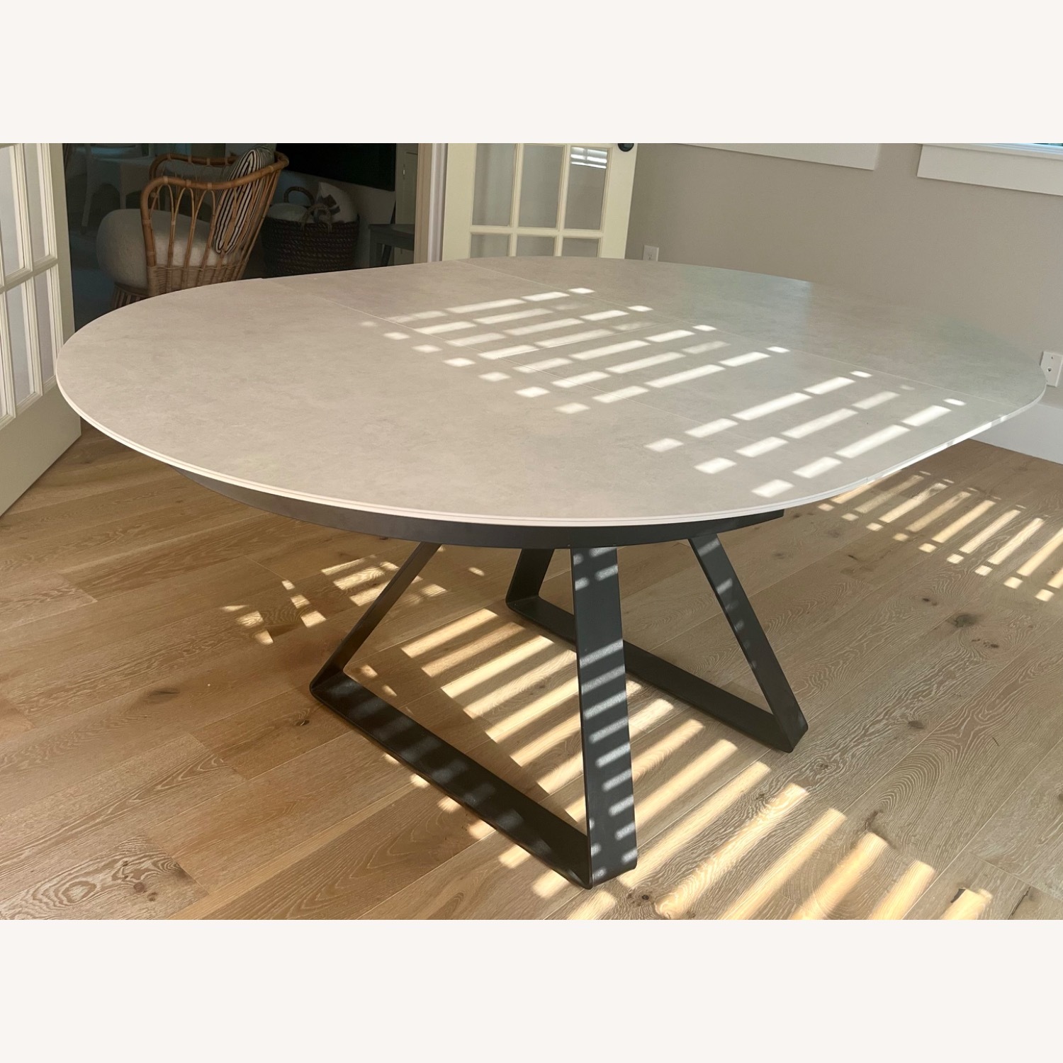 Caligaris Pedestal Expandable Dining Table - image-3
