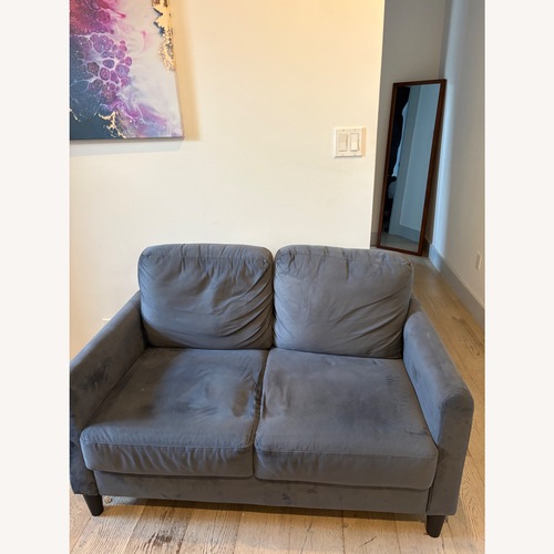 Used Wayfair Dark Gray 2 Seater Sofa for sale on AptDeco