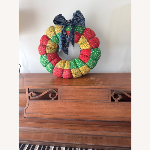 Used Patterned Vintage Quilted Wreath  for sale on AptDeco