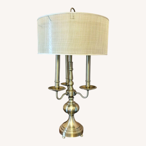 Used Show Stopping Gold Lamp for sale on AptDeco