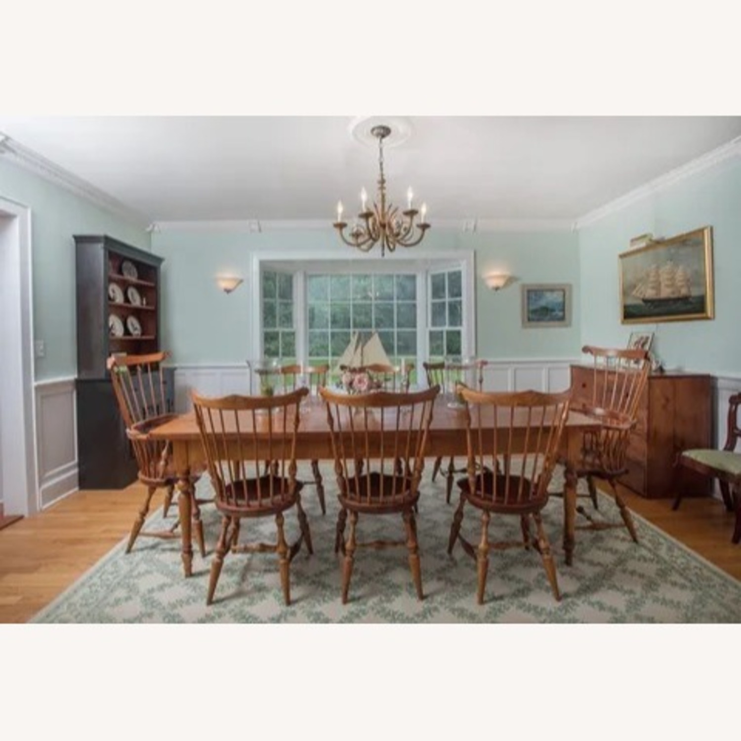  Vintage D. R. Dimes Natural Wood Dining Set - image-1