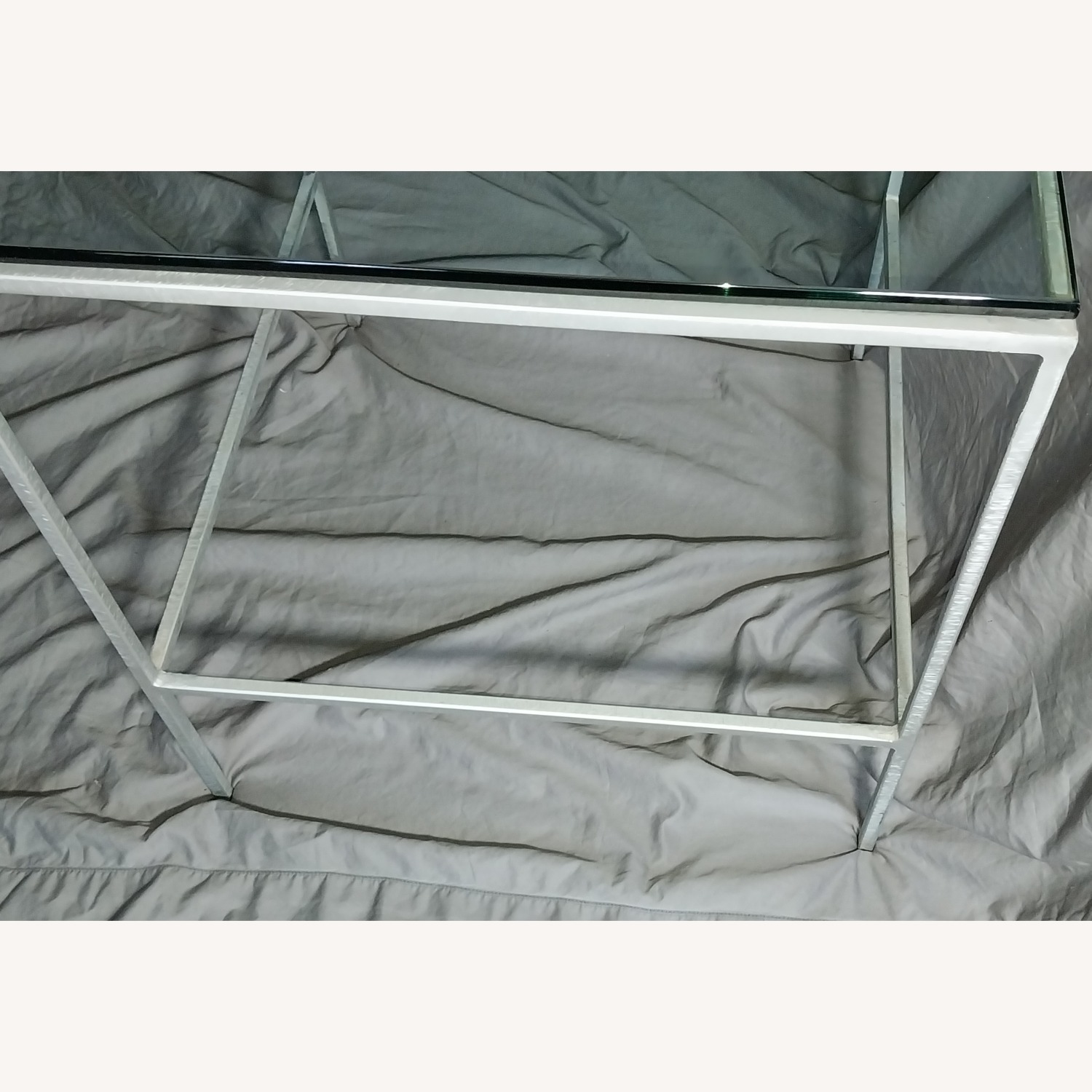 Silver Glass Side Table - image-4