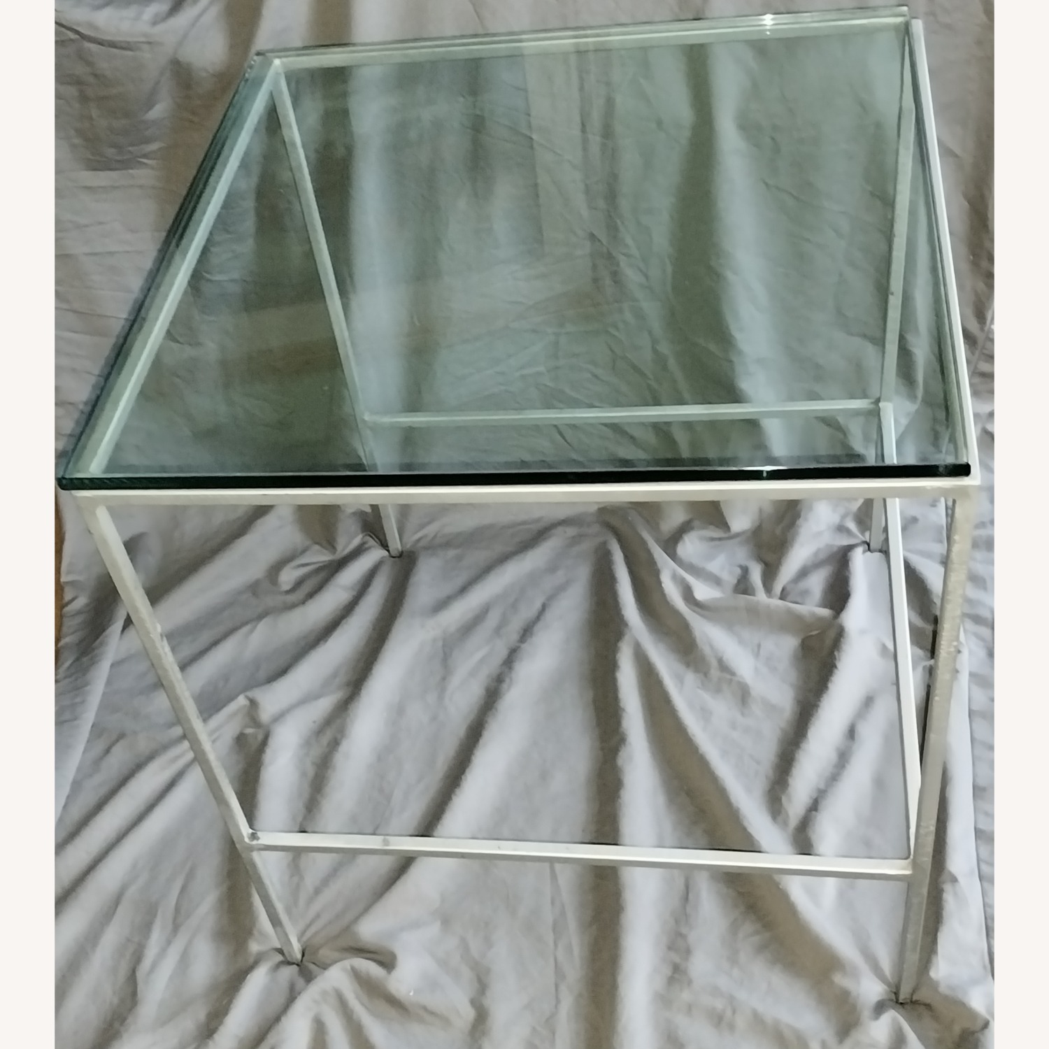Silver Glass Side Table - image-3