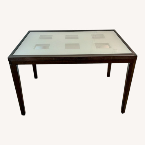Used Calligaris Bon Ton Extension Table Wood/Glass for sale on AptDeco