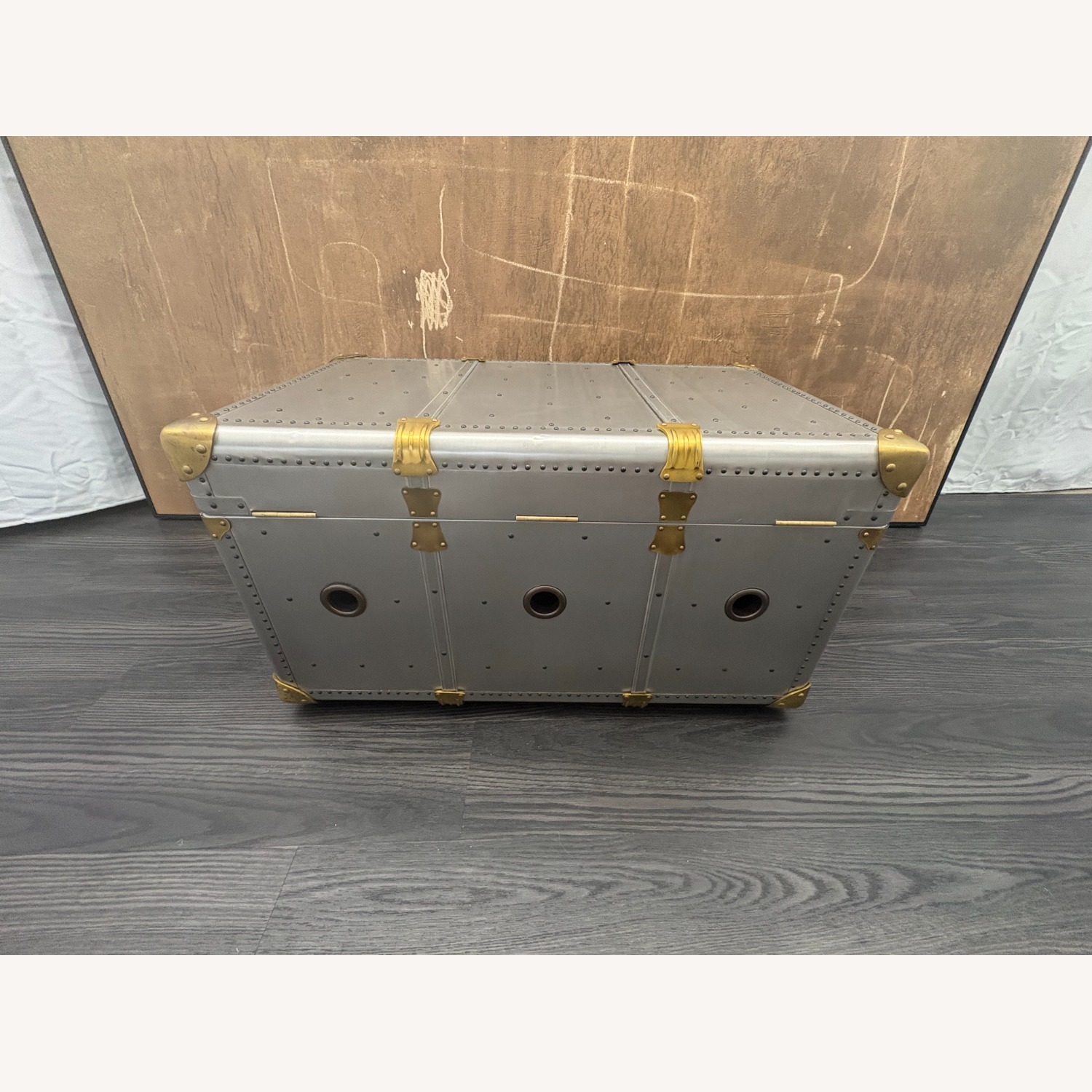 Restoration Hardware Restoration Hardware Vintage Porter's Trunk - image-12