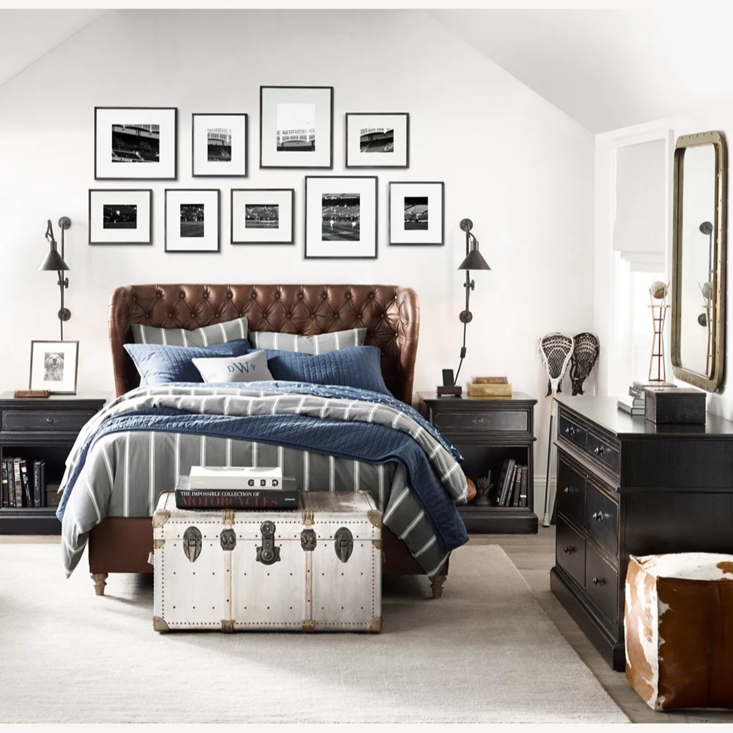 Restoration Hardware Restoration Hardware Vintage Porter's Trunk - image-3