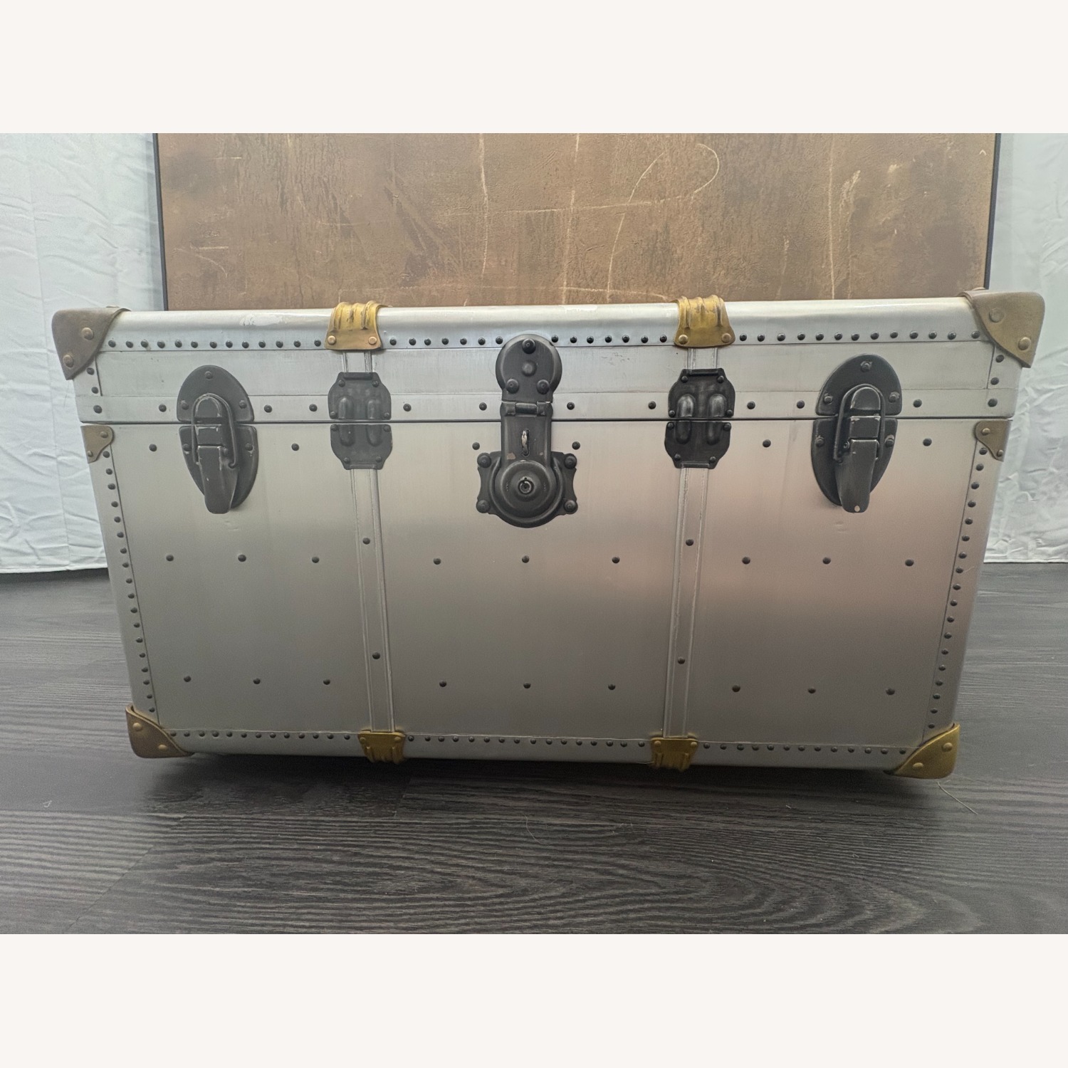 Restoration Hardware Restoration Hardware Vintage Porter's Trunk - image-6