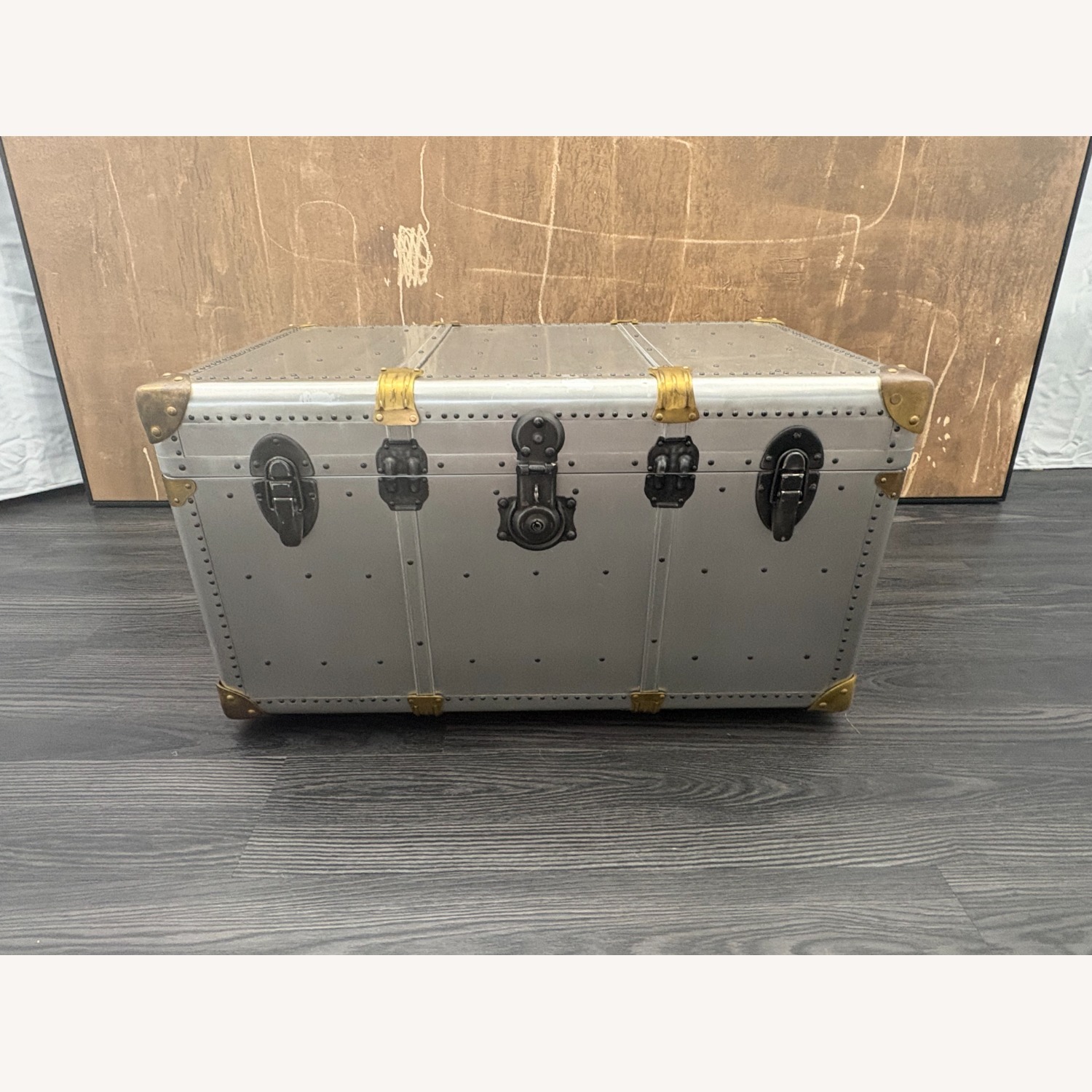 Restoration Hardware Restoration Hardware Vintage Porter's Trunk - image-22