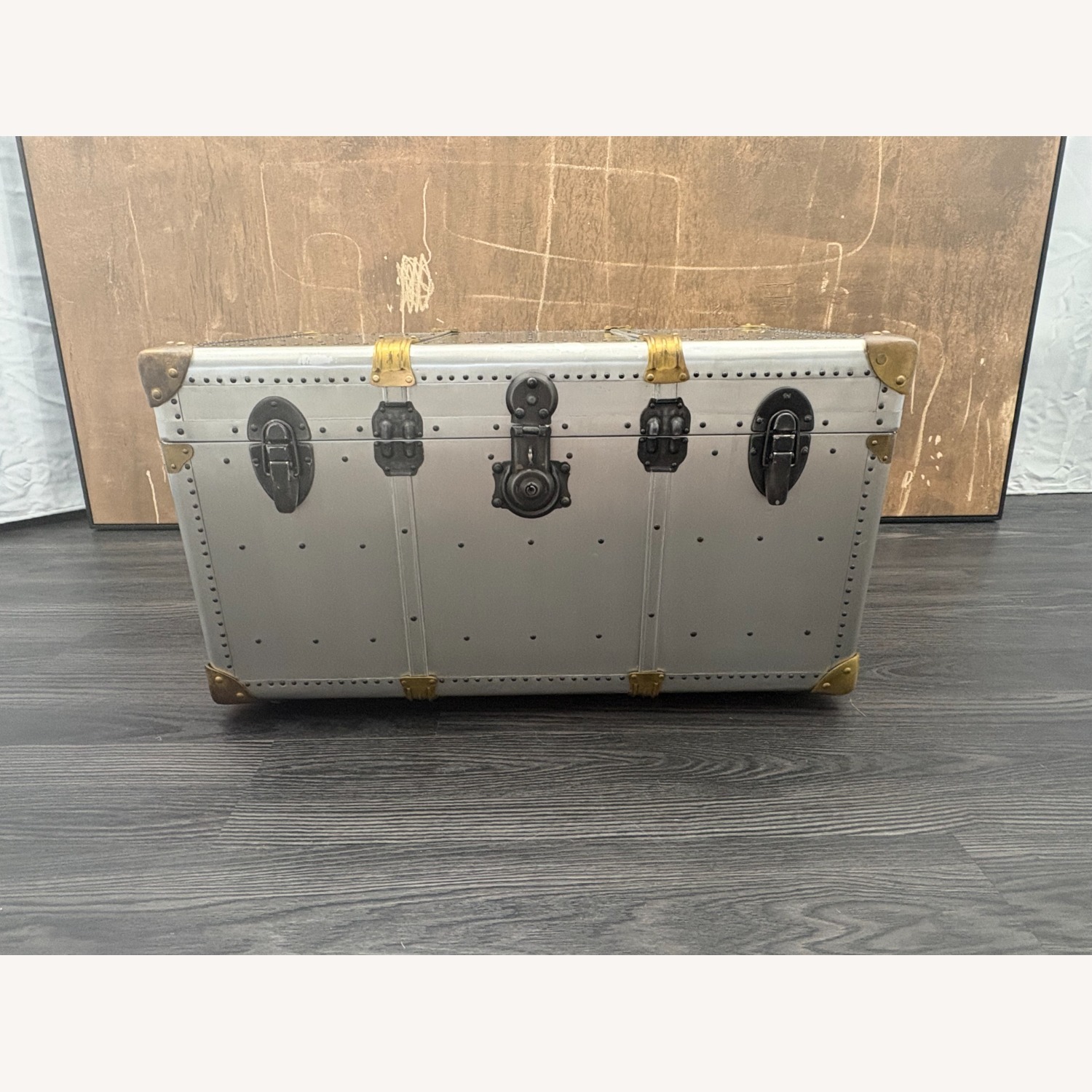 Restoration Hardware Restoration Hardware Vintage Porter's Trunk - image-4