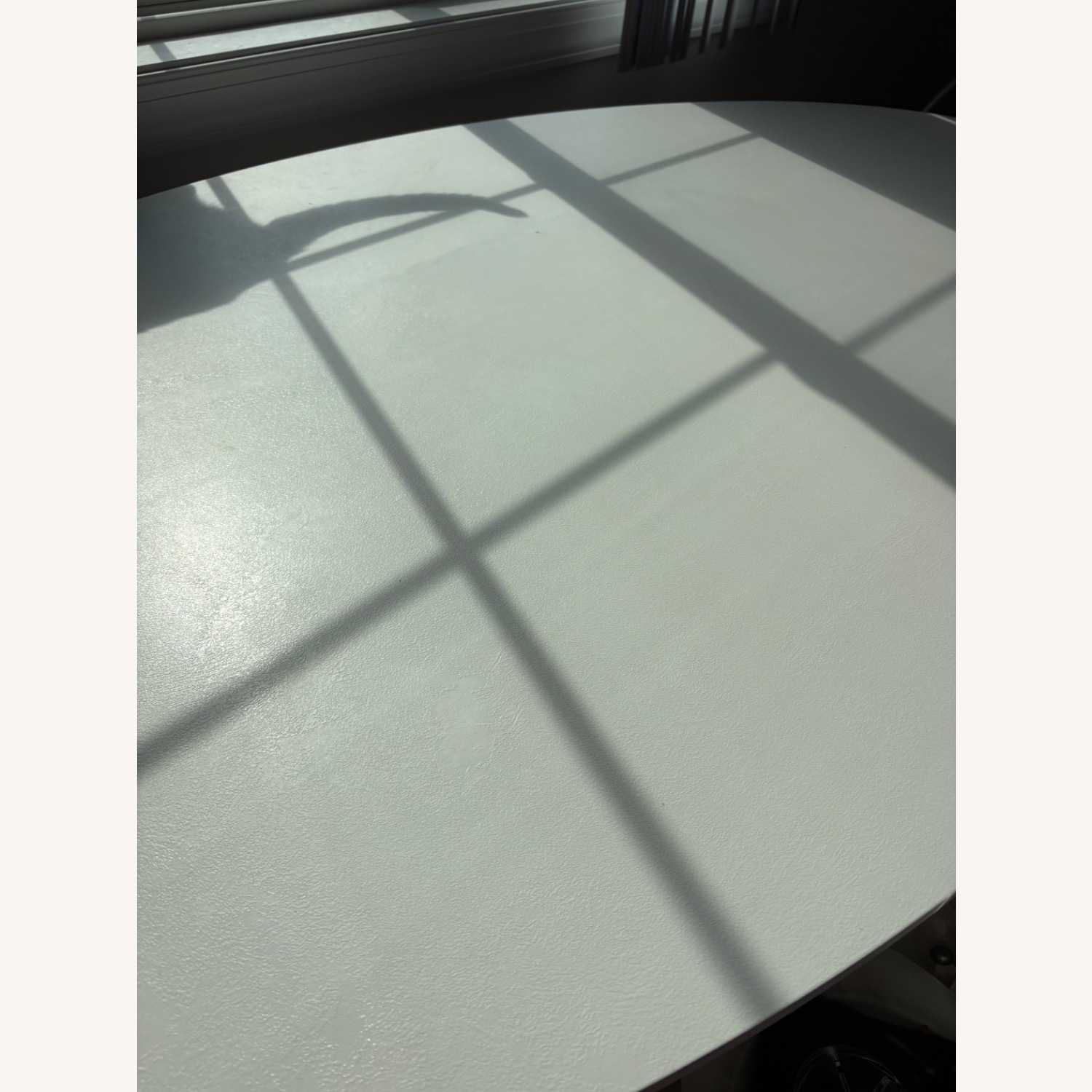 IKEA Mariedamm White Stone Dining Set with Chairs - image-3