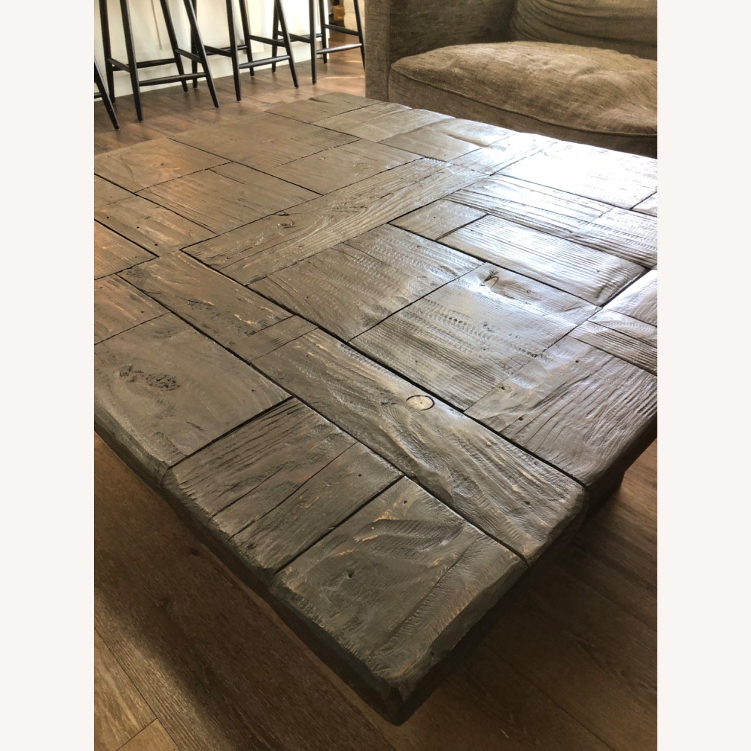 Handcrafted Solid Wood Coffee Table - image-2