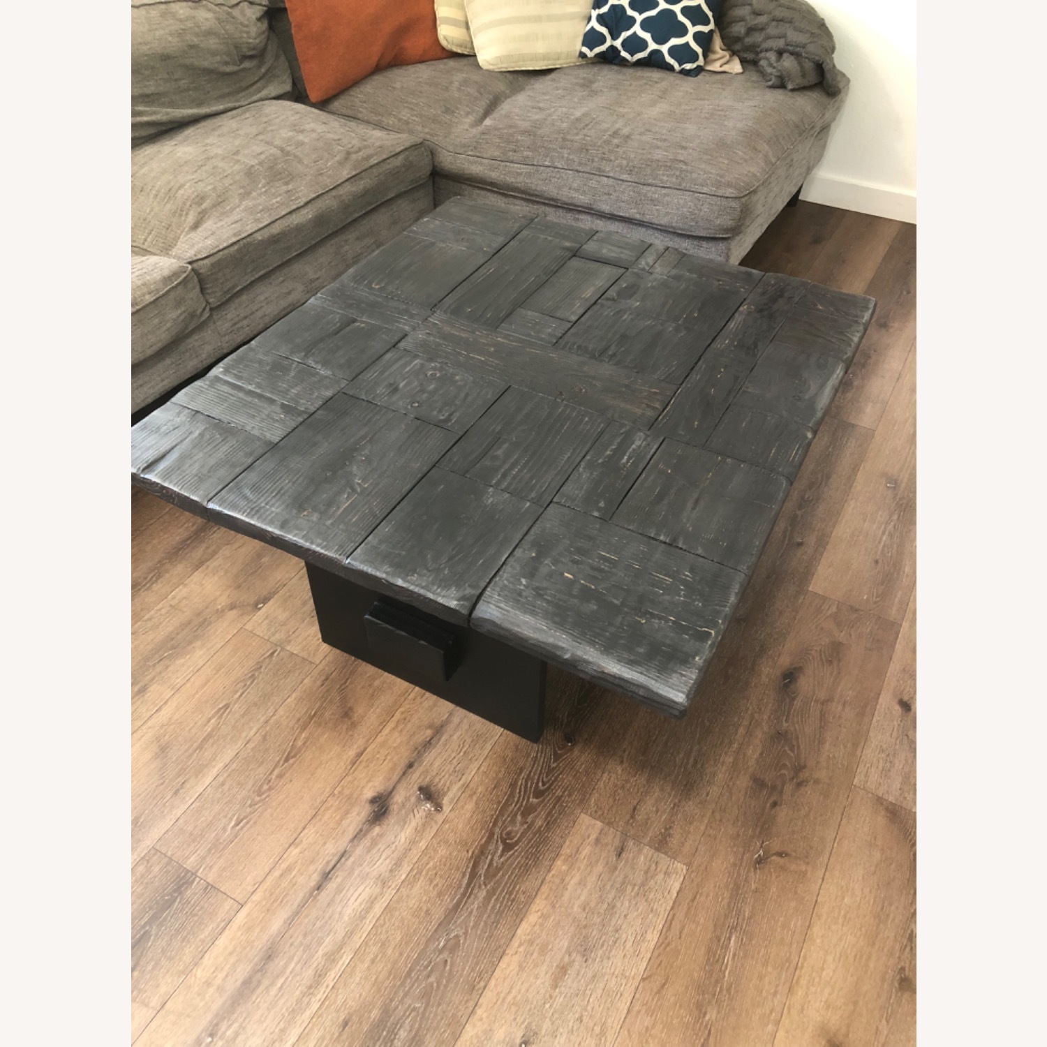 Handcrafted Solid Wood Coffee Table - image-5