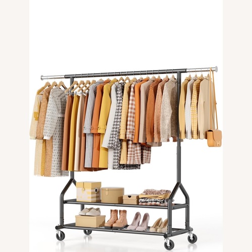 Used EAGMAK Heavy Duty Rolling Clothes Rail  for sale on AptDeco