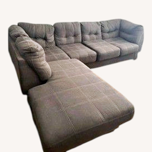 Used Grey L Shape Sectional Couch for sale on AptDeco