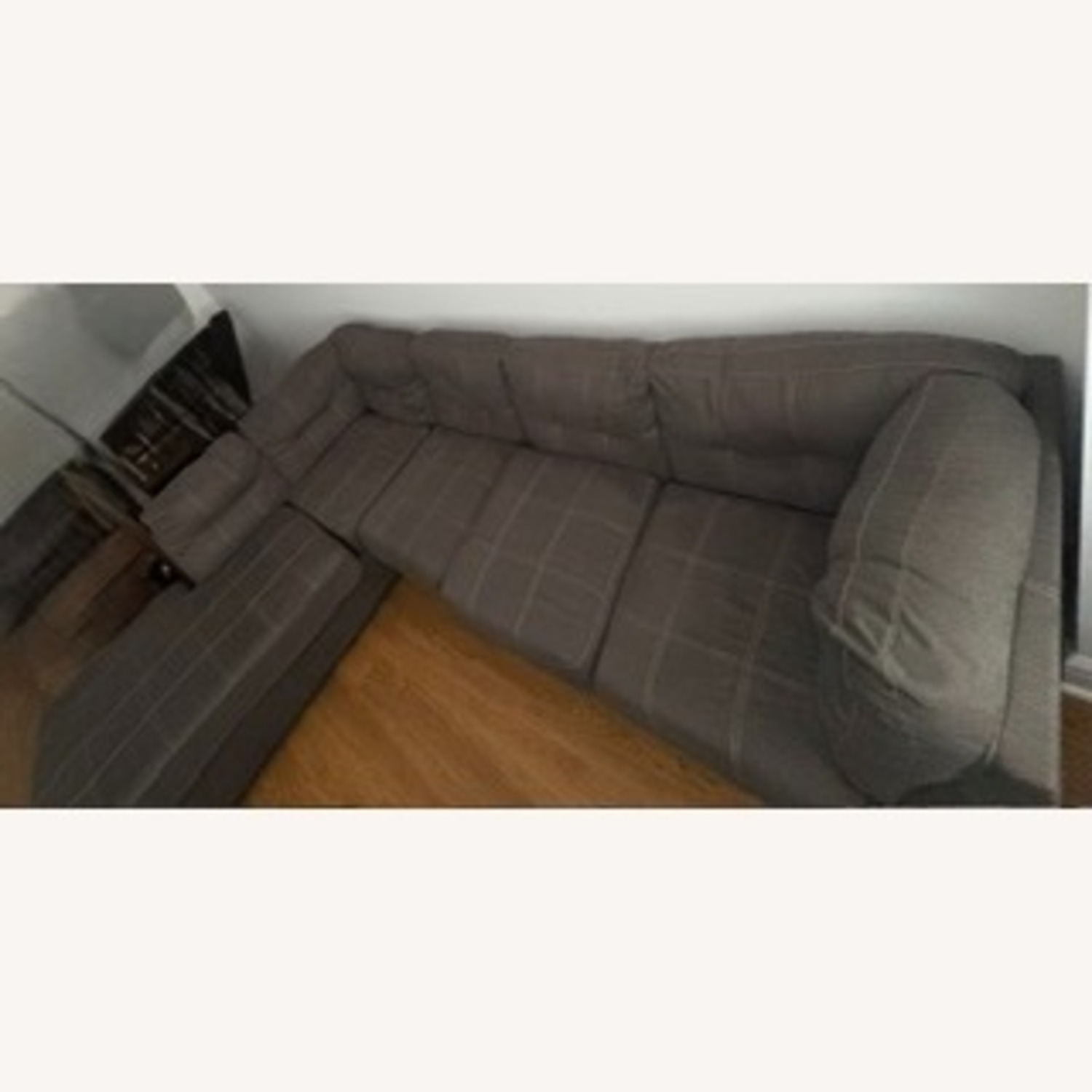 Grey L Shape Sectional Couch - image-2