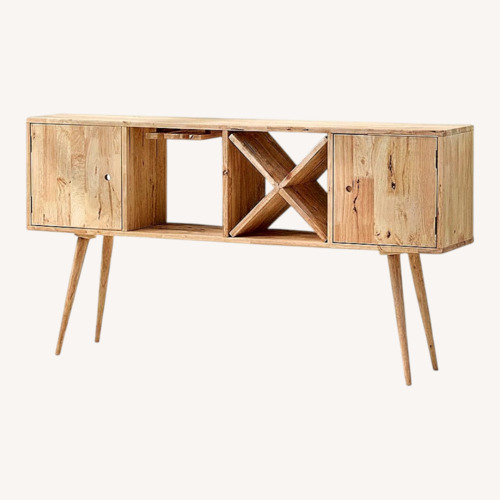 Used Woodwall Console Table, Light for sale on AptDeco