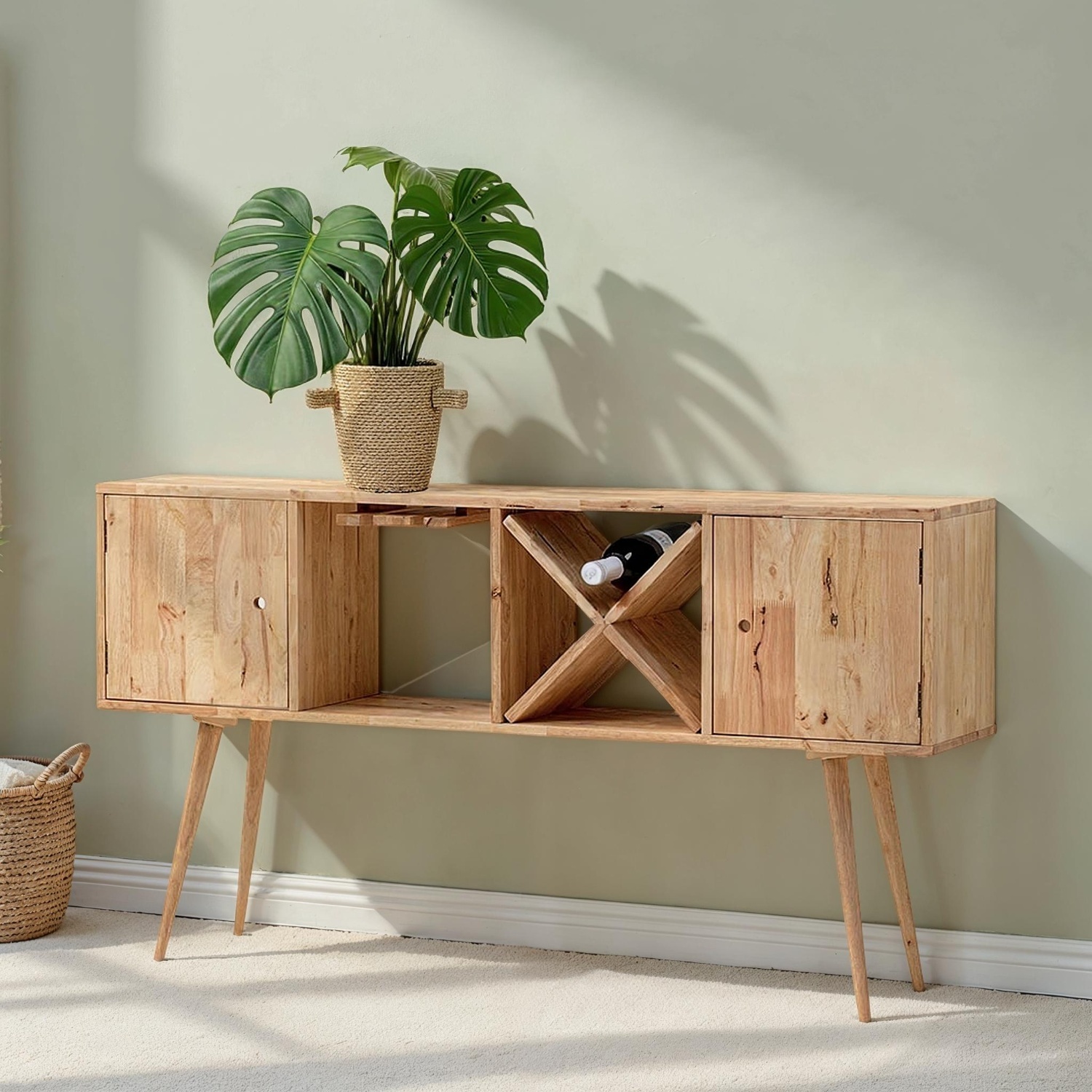 Woodwall Console Table, Light - image-7