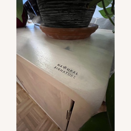 Used Woodwall Console Table, Light for sale on AptDeco