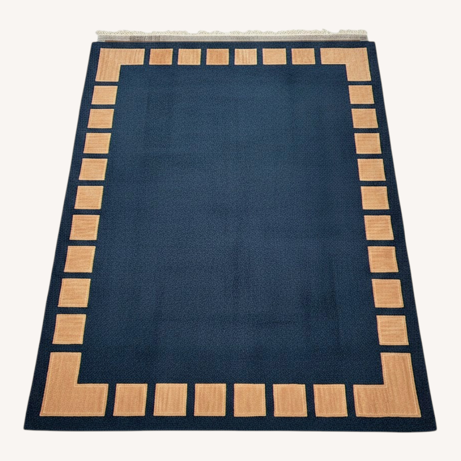 Blue Wool Area Rug 8' x 11' - image-0