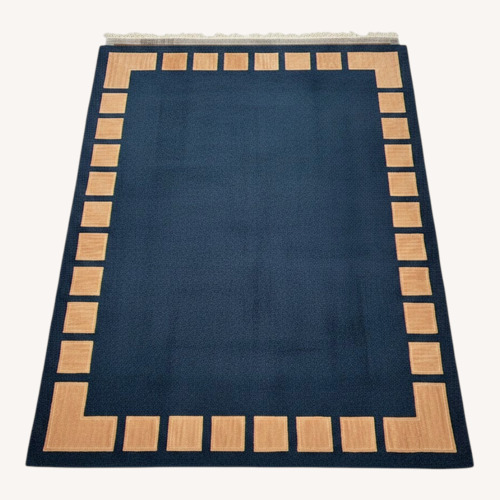 Used Blue Wool Area Rug 8' x 11' for sale on AptDeco