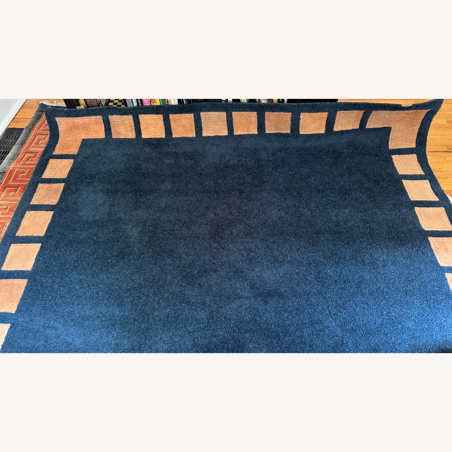 Blue Wool Area Rug 8' x 11' - image-3