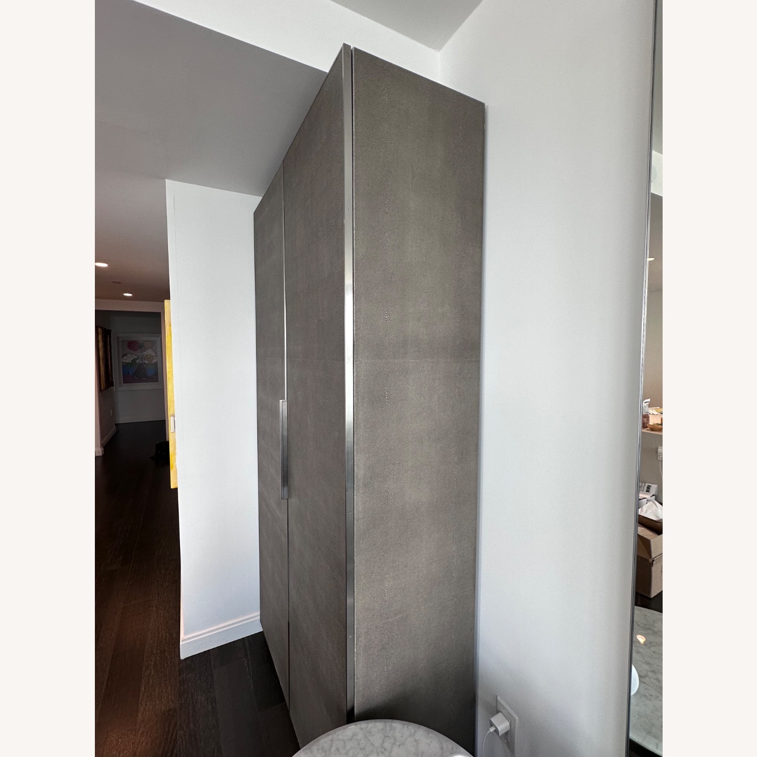 Restoration Hardware Graydon Shagreen Cabinet - image-3