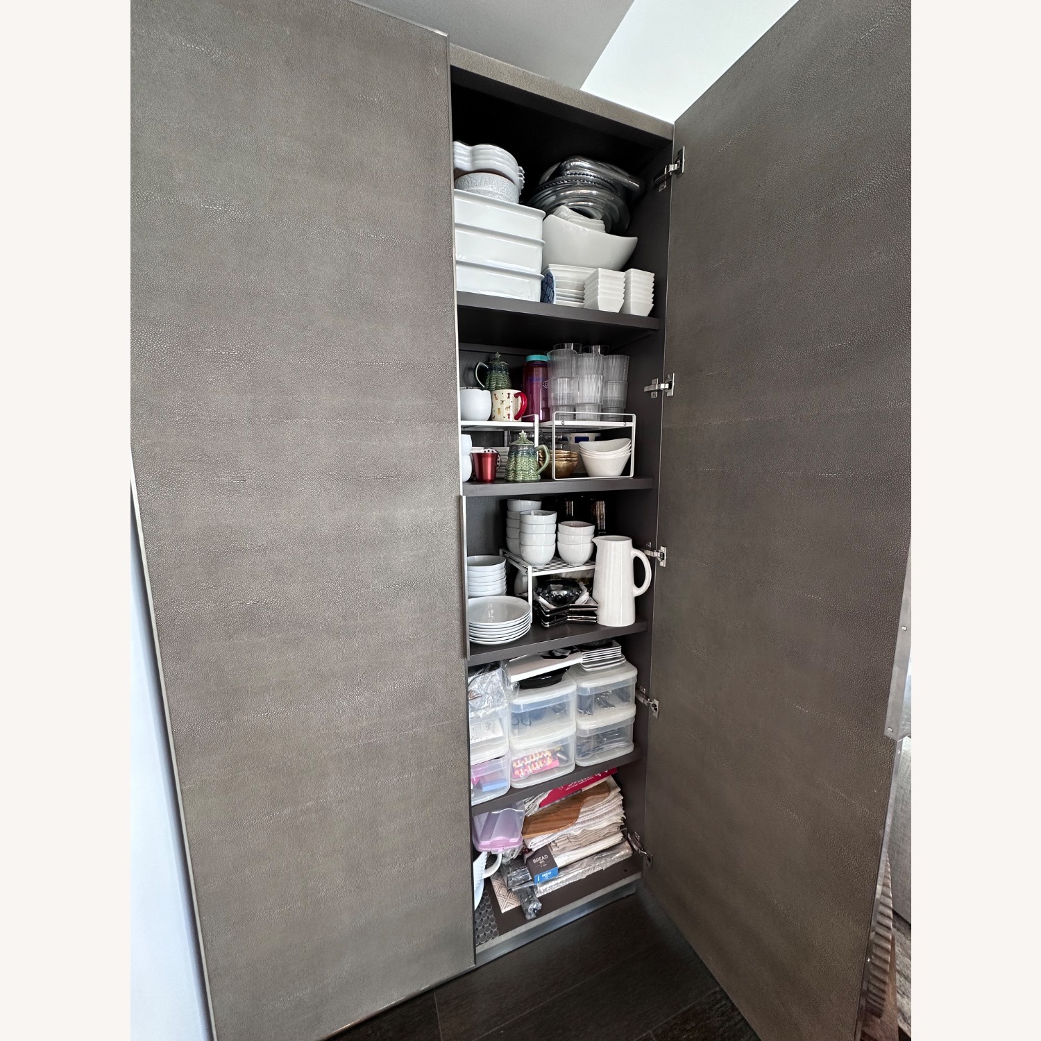 Restoration Hardware Graydon Shagreen Cabinet - image-4