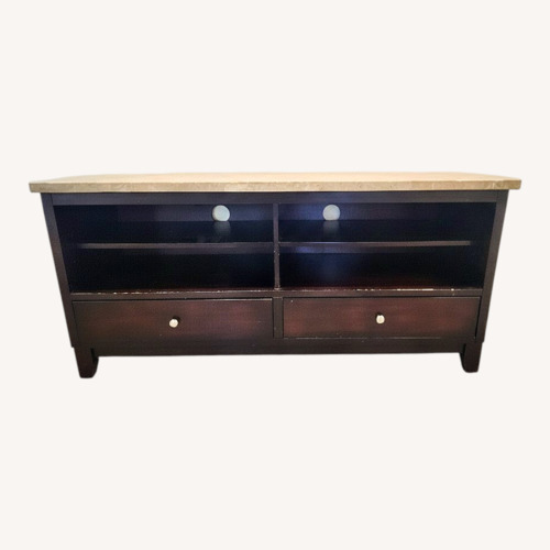 Used Steve Silver Co. Dark Brown Wood Media Storage for sale on AptDeco