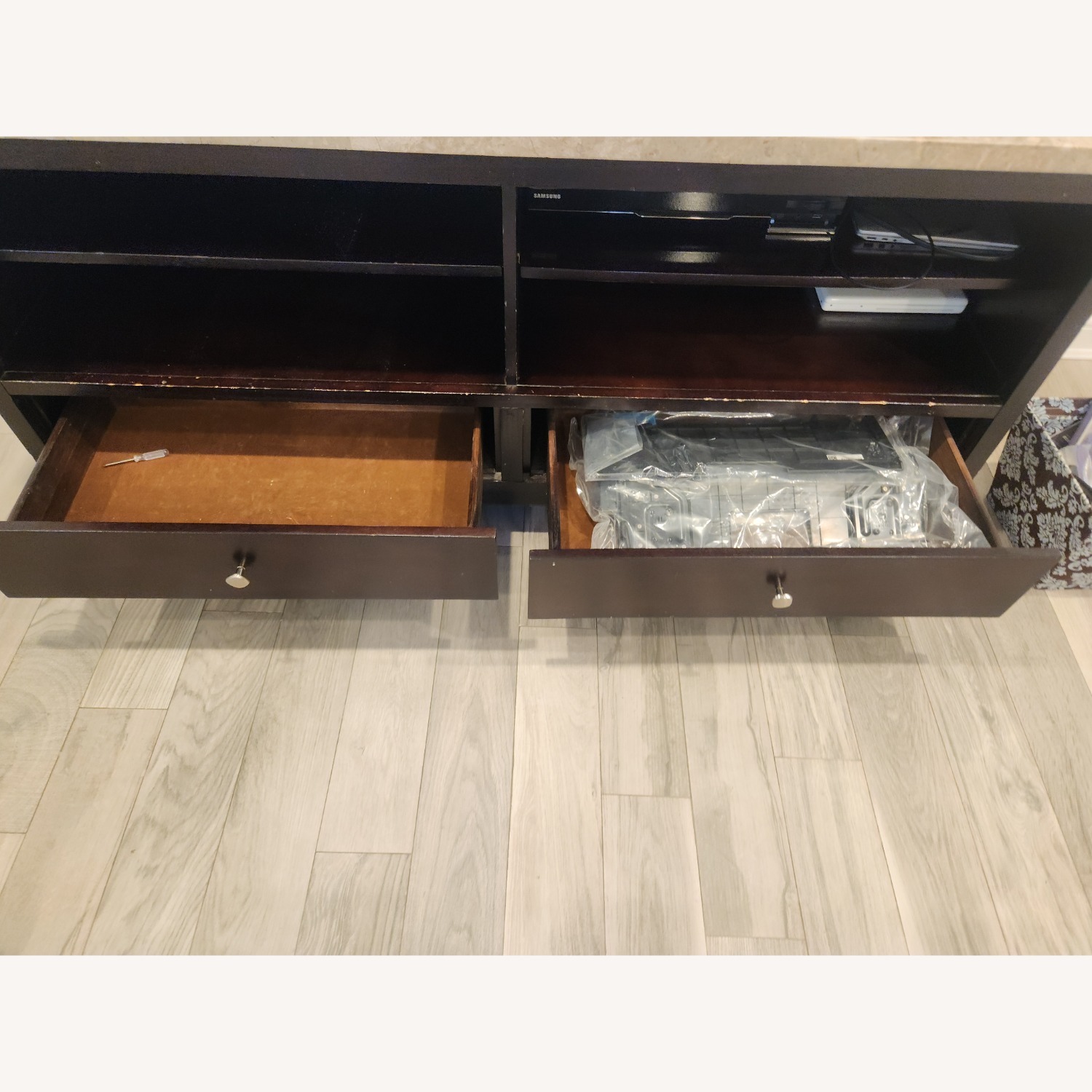 Steve Silver Co. Dark Brown Wood Media Storage - image-2